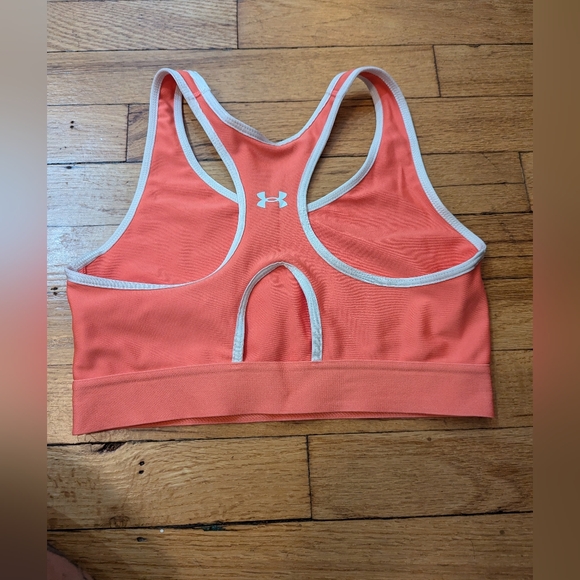 Under Armour Women's Mid Keyhole Sports Bra - Picture 4 of 5
